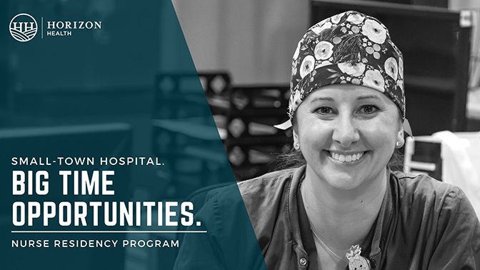 Smiling nurse in residency program