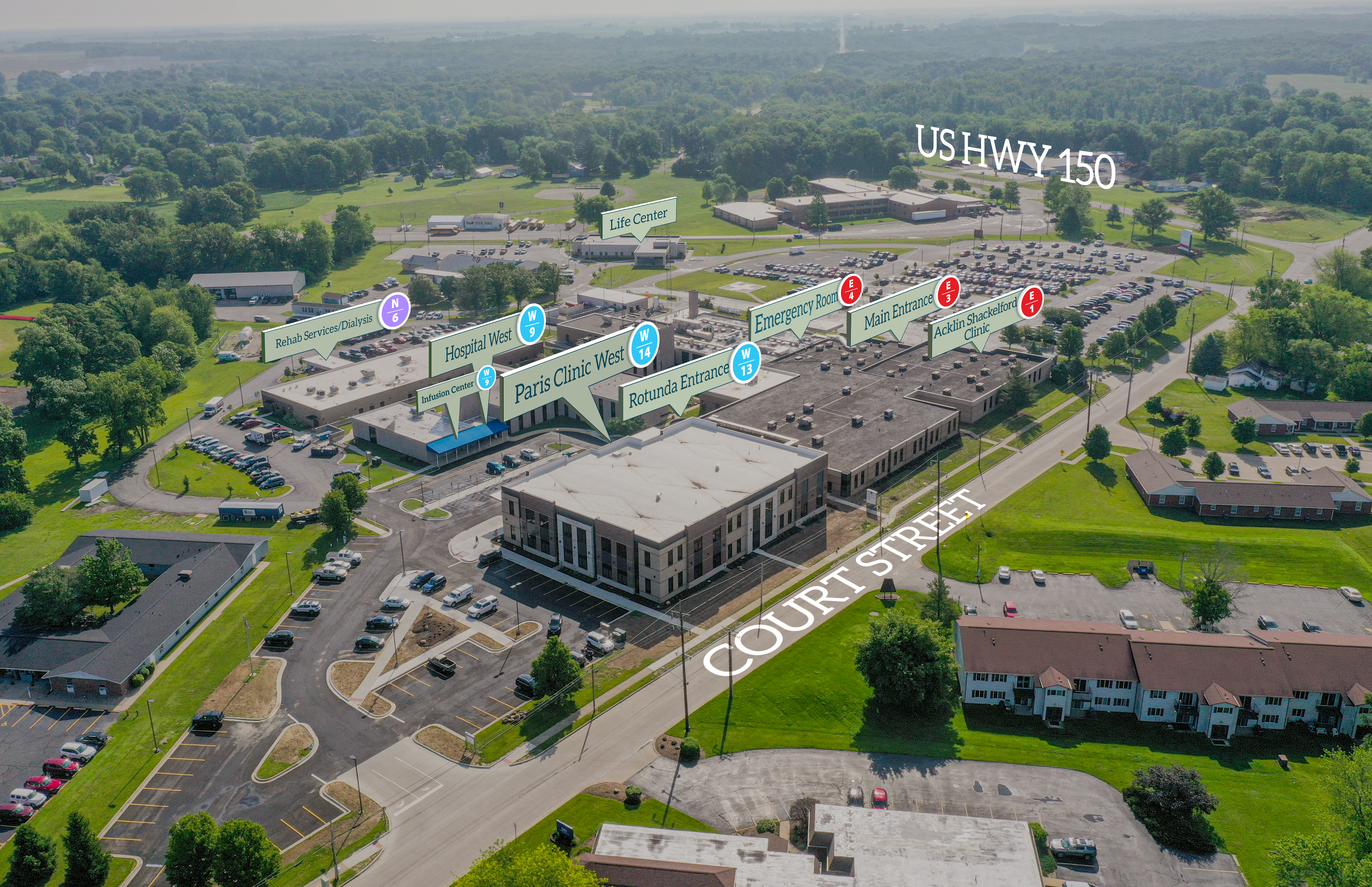 Infusion Center aerial map