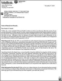 Image of Welltok letter